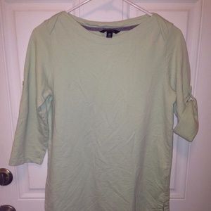 Land's End Women's‎ Sweatshirt Top Pale Green XS